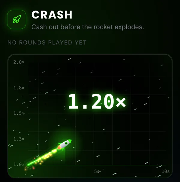 Crash game in flight
